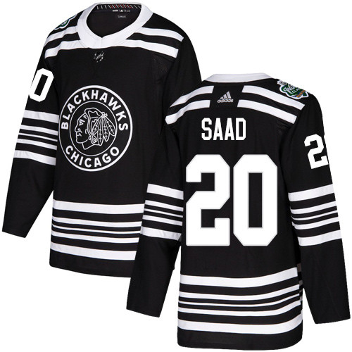 #20 Brandon Saad Black Authentic 2019 Winter Classic Stitched Jersey