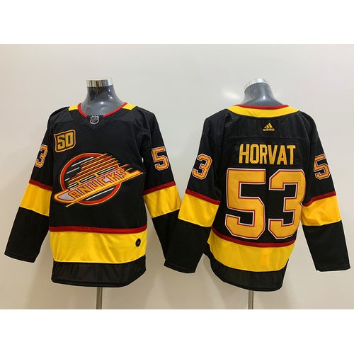 53 Bo Horvat Black 50th Season Jersey