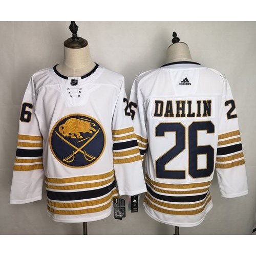 26 Rasmus Dahlin White 50th anniversary Jersey