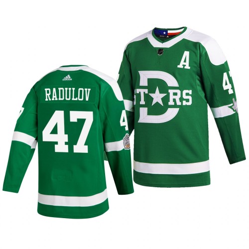 47 Alexander Radulov Green 2020 Winter Classic Jersey