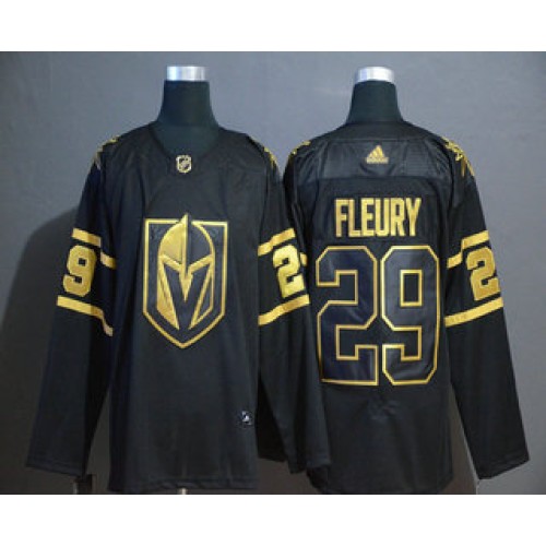 #29 Marc-Andre Fleury Black Golden Stitched Jersey