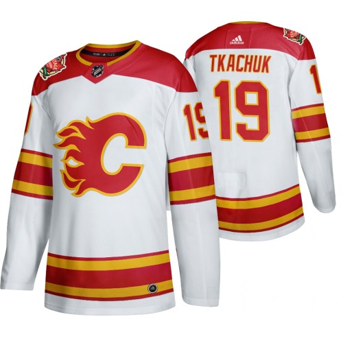 #19 Matthew Tkachuk 2019 Heritage Classic Authentic White Jersey