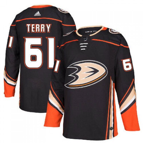 #61 Troy Terry Black 2017-2018 Hockey Stitched Jersey