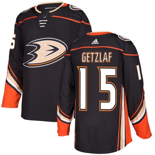 #15 Ryan Getzlaf Black Home Authentic Stitched Jersey