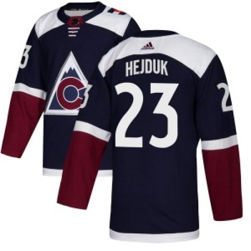 #23 Milan Hejduk Authentic Alternate Navy Jersey
