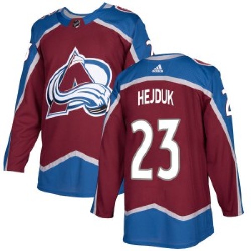 #23 Milan Hejduk Authentic Burgundy Home Jersey
