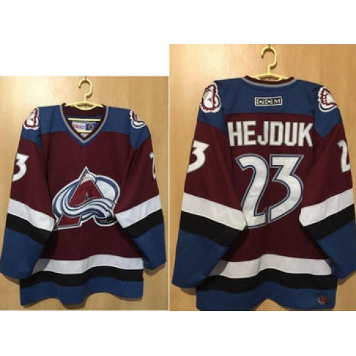#23 Milan Hejduk CCM Throwback Alternate Hockey Jersey