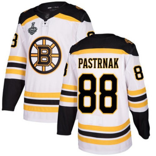 #88 David Pastrnak White Road Authentic 2019 Stanley Cup Final Bound Stitched Hockey Jersey