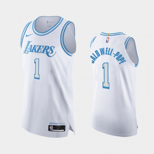 Men Los Angeles Lakers Kentavious Caldwell-Pope #1 2020-21 Authentic City Legacy of Lore White Jersey