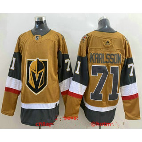 #71 William Karlsson Gold 2020-21 Alternate Stitched Jersey