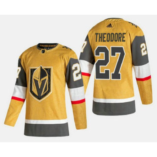 #27 Shea Theodore Gold 2020-21 Alternate Stitched Jersey