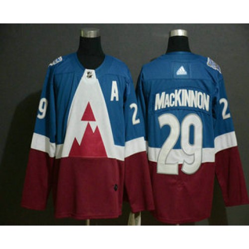 #29 Nathan MacKinnon Blue 2020 Stadium Series Stitched Jersey