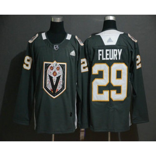 #29 Marc-Andre Fleury Gray Dia De Los Muertos Jersey