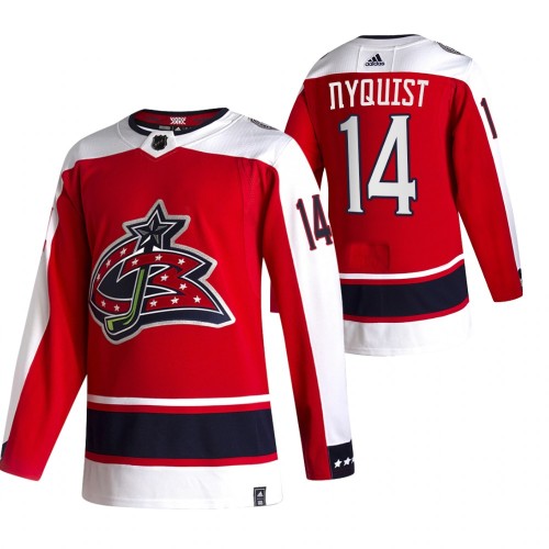 #14 Gustav Nyquist Red 2020-21 Reverse Retro Alternate Jersey