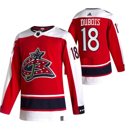 #18 Pierre-Luc Dubois Red 2020-21 Reverse Retro Alternate Jersey