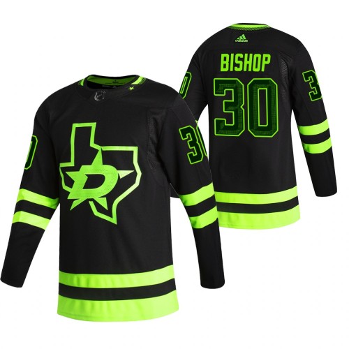 #30 Ben Bishop Black 2020-21 Reverse Retro Alternate Jersey