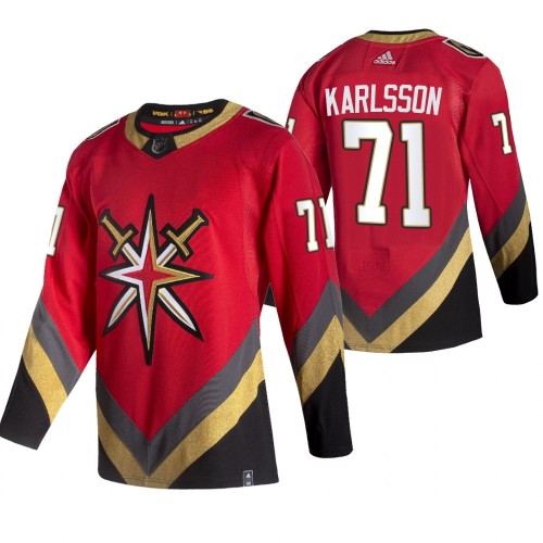 #71 William Karlsson Red 2020-21 Reverse Retro Alternate Jersey
