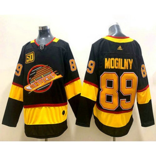 #89 Alexander Mogilny Black 50th Season Stitched Jersey