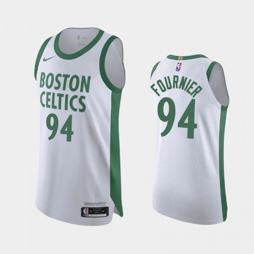 Men's Boston Celtics Evan Fournier #94 2021 City Authentic Black Jersey