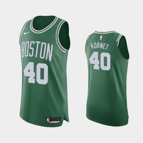 Men's Boston Celtics Luke Kornet #40 2021 Icon Authentic Green Jersey