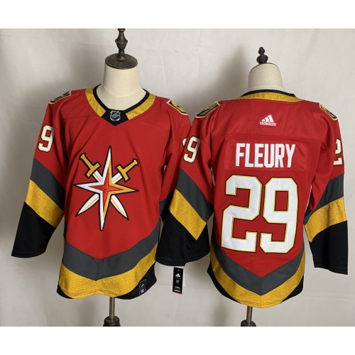 #29 Marc-Andre Fleury Red 2020-21 Alternate Authentic Player Jersey