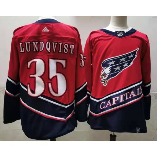 #35 Henrik Lundqvist Red 2021 Retro Stitched Jersey