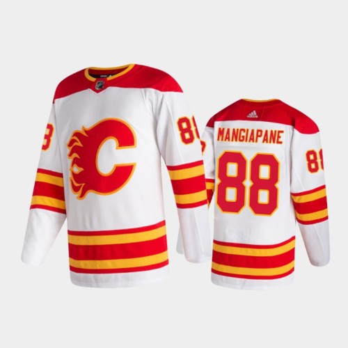 #88 Andrew Mangiapane Away White 2020-21 Authentic Pro Jersey