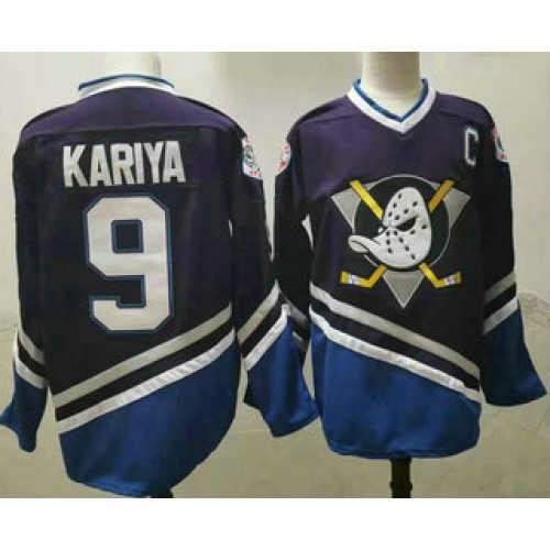 #9 Paul Kariya 1995-96 Purple CCM Vintage Throwback Jersey