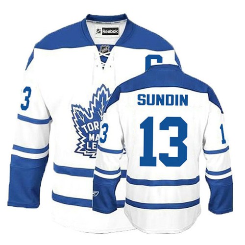 Mats Sundin #13 White Captain Alternate Jersey