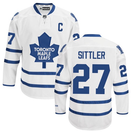 Darryl Sittler #27 White Captain Away Jersey