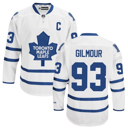 Doug Gilmour #93 White Captain Away Jersey