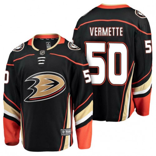 #50 Breakaway Player Antoine Vermette Jersey Black