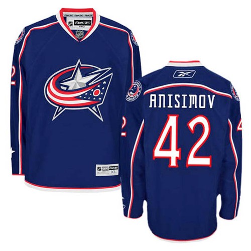 Artem Anisimov #42 Navy Blue Home Jersey