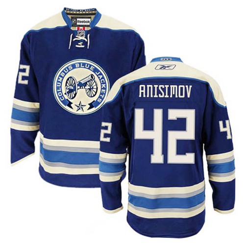 Artem Anisimov #42 Navy Blue Alternate Jersey