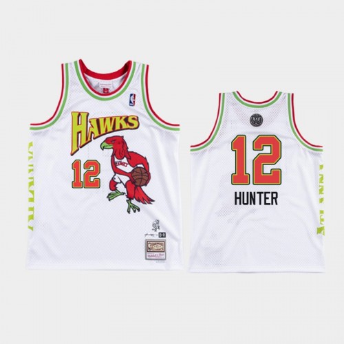 Men's Atlanta Hawks #12 De'Andre Hunter White NBA Remix Jersey - Future