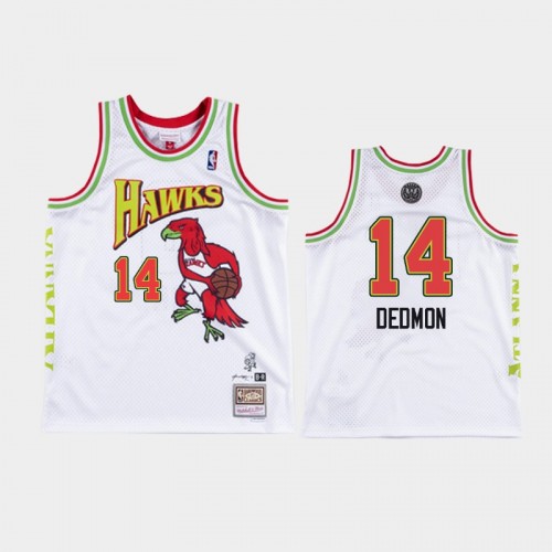 Men's Atlanta Hawks #14 Dewayne Dedmon White NBA Remix Jersey - Future