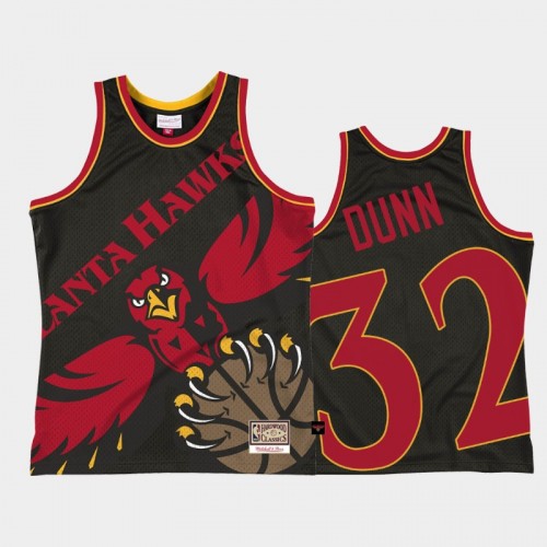 Atlanta Hawks #32 Kris Dunn Black Big Face 2.0 Jersey