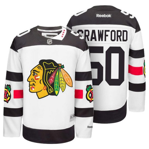 Corey Crawford #50 White 2016 Stadium Series Jersey