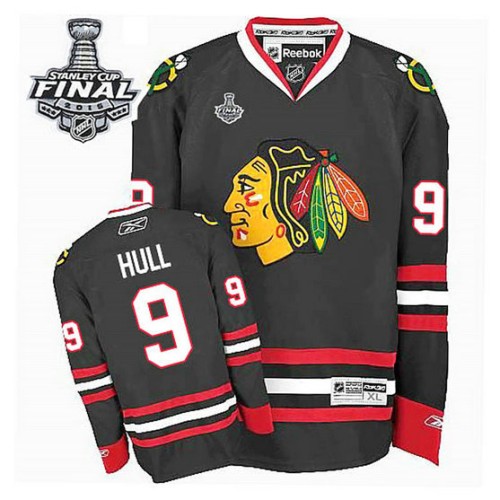 Bobby Hull #9 Black 2015 Stanley Cup Alternate Jersey