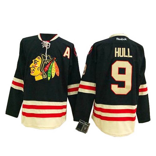Bobby Hull #9 Black 2015 Winter Classic Jersey