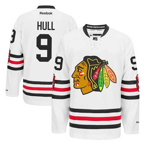 Bobby Hull #9 White 2015 Winter Classic Jersey