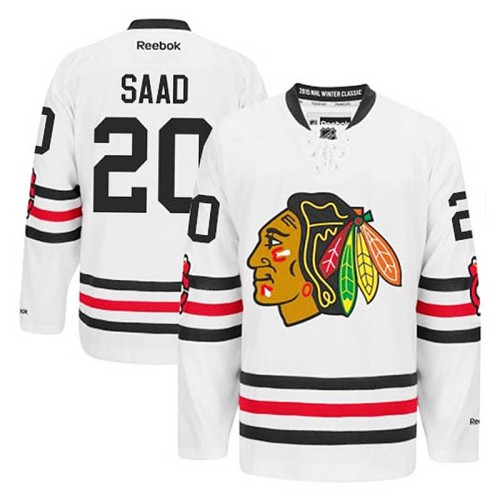 Brandon Saad #20 White 2015 Winter Classic Jersey