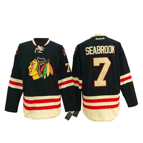 Brent Seabrook #7 Black 2015 Winter Classic Jersey