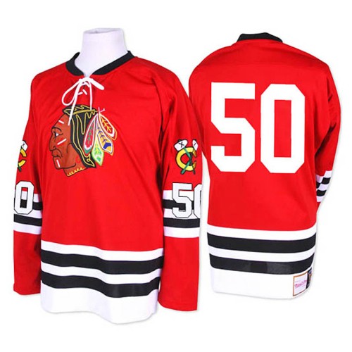 Corey Crawford #50 Red 1960-61 Throwback Jersey
