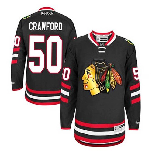 Corey Crawford #50 Black 2014 Stadium Series Jersey