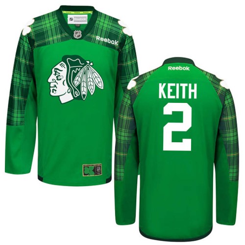 Duncan Keith #2 Green St. Patrick's Day Jersey