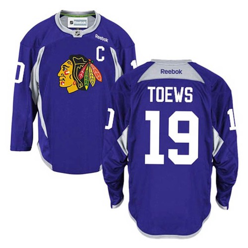 Jonathan Toews #19 Purple Practice Jersey