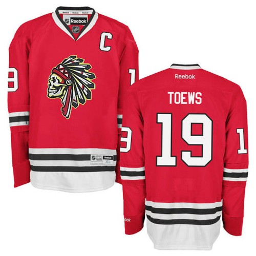 Jonathan Toews #19 Red Red Skull Premier Jersey