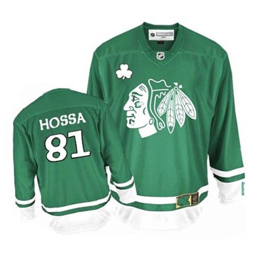 Marian Hossa #81 Green St. Patrick's Day Jersey