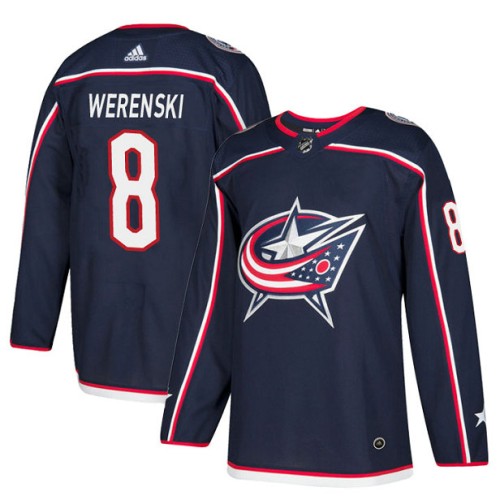 #8 Zach Werenski Navy Home Jersey